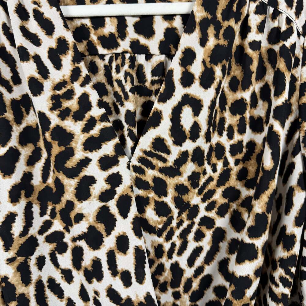 INC International Concepts INC Leopard-Print Top Blouse Size Medium - Picture 2 of 6